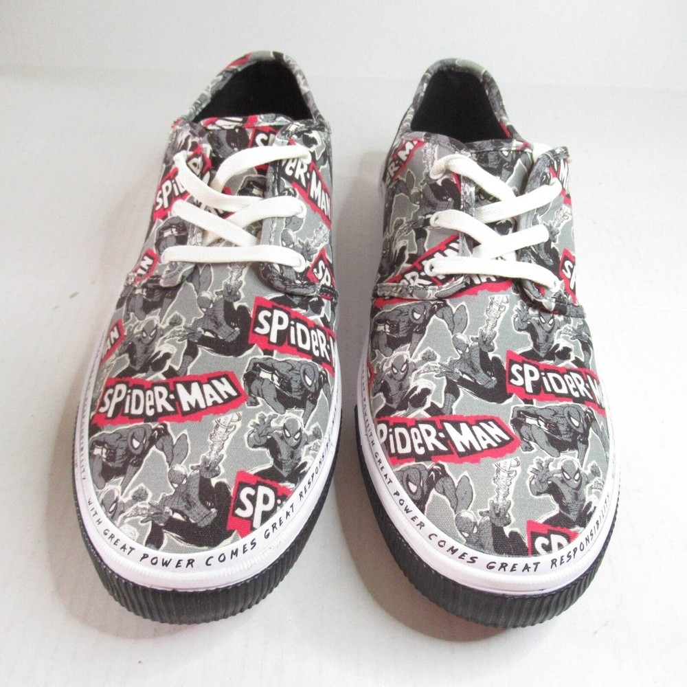 Toms Mens Spider-Man Graphics Sneakers Marvel X Red Black 10015365 Low Top 11M